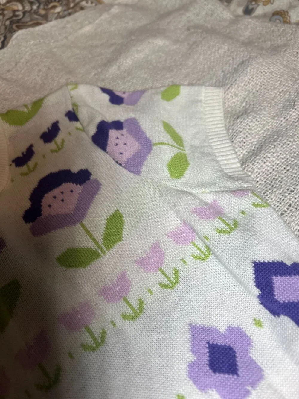 Gymboree Girls Intarsia Floral Fair Isle Sweater Dress, Size 12